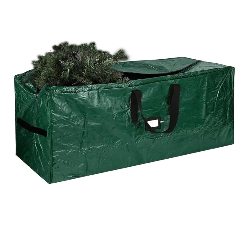 ARSUK NEW 7.5 ft Christmas Tree Storage Bag â€“ Reinforced Heavy Duty Christmas Tree Bag For Artificial Tree â€“ Waterproof with Durable Handles & Zipper â€“ Holiday Xmas Tree Storage Bag (GREEN) - Image 3